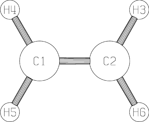 c2h4 molecular geometry